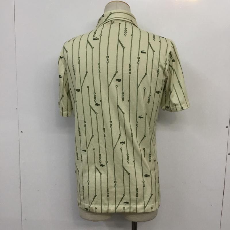 ラコステ LACOSTE カットソー 半袖 CHEMISE LACOSTE 総柄 ベージュ / ベージュ / X 緑 / グリーン / メンズ USED 古着 中古 10068480