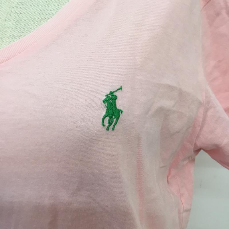 ラルフローレンスポーツ RALPHLAURENSPORT Tシャツ 半袖 Vネック M 桃 / ピンク / レディース USED 古着 中古 10068484