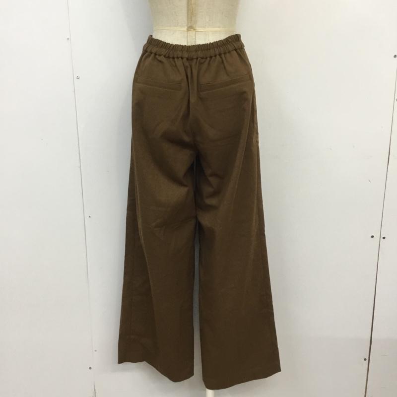 アズールバイマウジー AZUL BY MOUSSY ボトムス ボトムス 250CSA31-311 Warmタックワイドパンツ M 無地 茶 / ブラウン / レディース USED 古着 中古 10068488