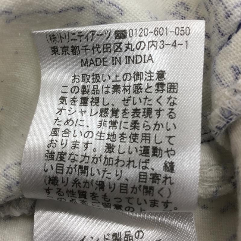 スタディオクリップ studio CLIP スカート ひざ丈スカート L 白 / ホワイト / X 青 / ブルー / レディース USED 古着 中古 10068517