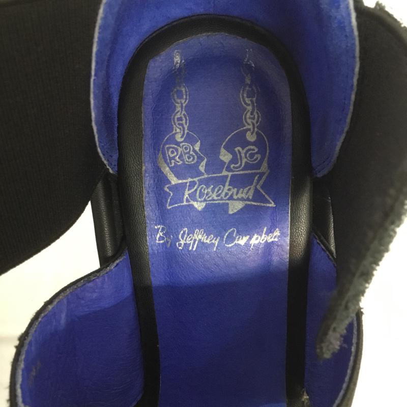 ローズバッド ROSE BUD サンダル サンダル 無地 黒 / ブラック / レディース USED 古着 中古 10068860