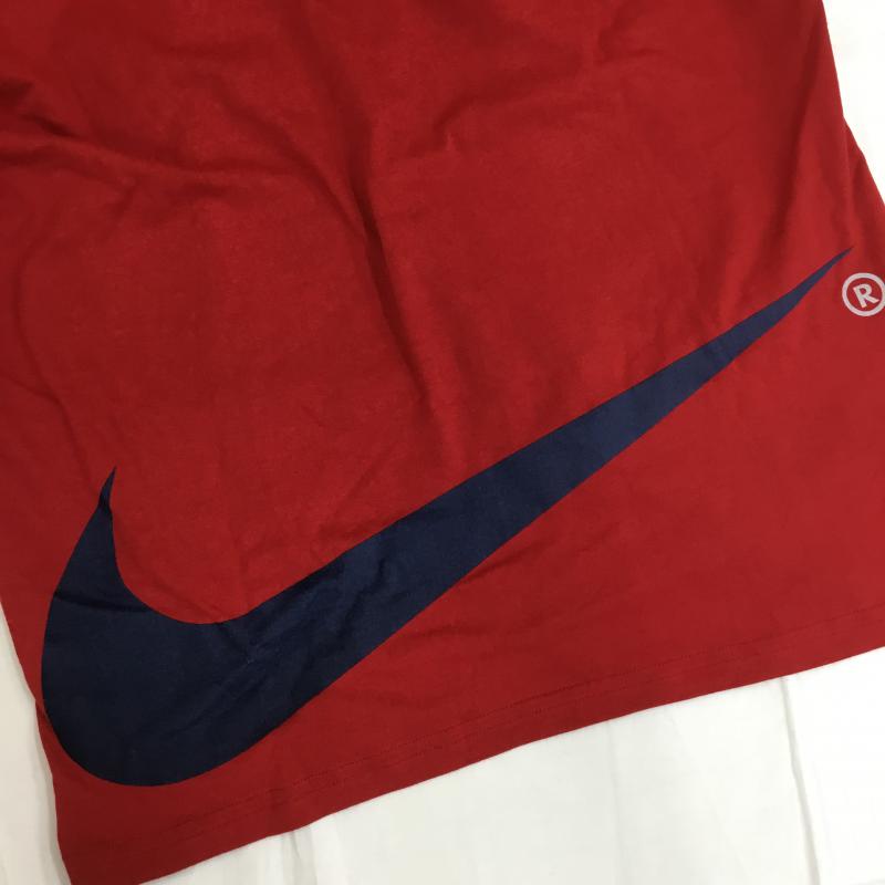 ナイキ NIKE Tシャツ 半袖 S ロゴ、文字 赤 / レッド / メンズ USED 古着 中古 10068885