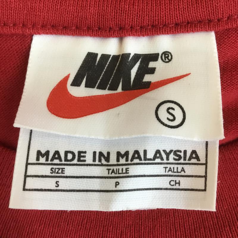 ナイキ NIKE Tシャツ 半袖 S ロゴ、文字 赤 / レッド / メンズ USED 古着 中古 10068885