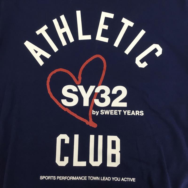 エスワイサーティトゥバイスィートイヤーズ SY32 by SWEET YEARS Tシャツ 半袖 M ロゴ、文字 青 / ブルー / メンズ USED 古着 中古 10068892