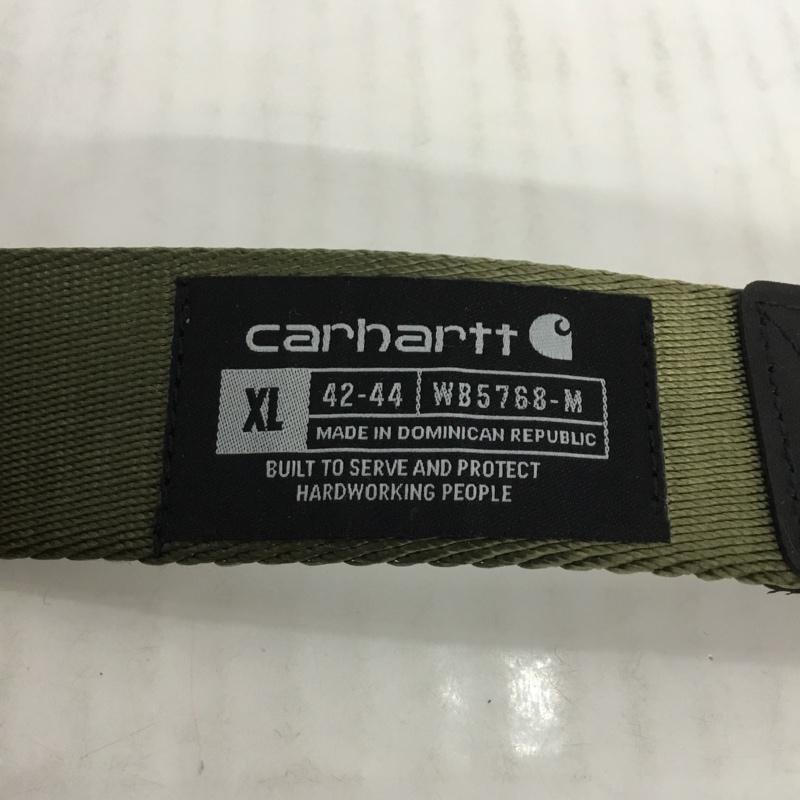 カーハート Carhartt ベルト・バックル ベルト WB5768 ナイロンウェビング ロックベルト ロゴ、文字 カーキ / カーキ / X 黒 / ブラック / メンズ USED 古着 中古 10069074