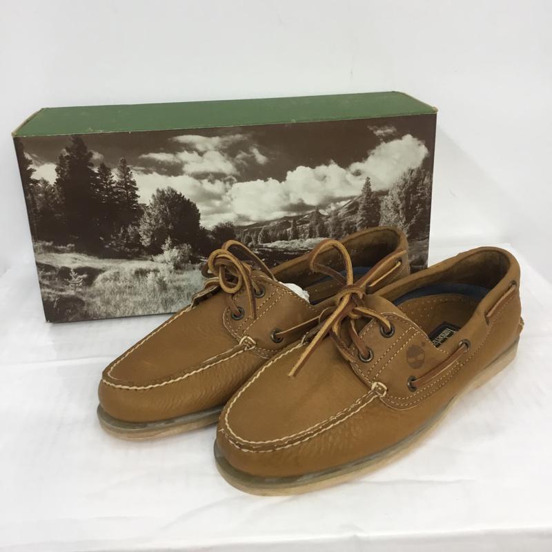 ティンバーランド Timberland カジュアルシューズ カジュアルシューズ CLASSIC BOAT デッキシューズ 26.5cm 箱有 26.5cm ワンポイント 茶 / ブラウン / メンズ USED 古着 中古 10069103