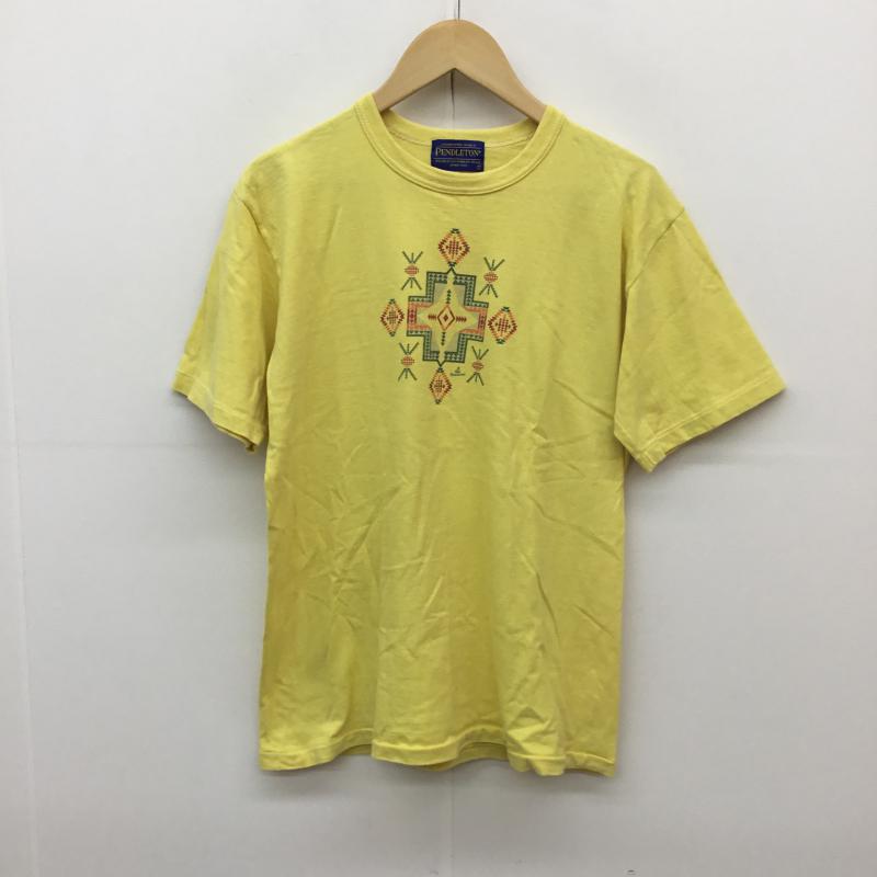 ペンドルトン PENDLETON Tシャツ 半袖 L プリント 黄 / イエロー / レディース USED 古着 中古 10069146