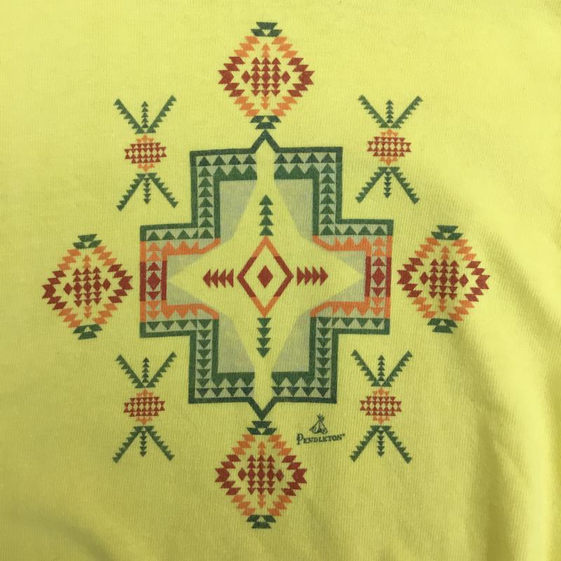 ペンドルトン PENDLETON Tシャツ 半袖 L プリント 黄 / イエロー / レディース USED 古着 中古 10069146