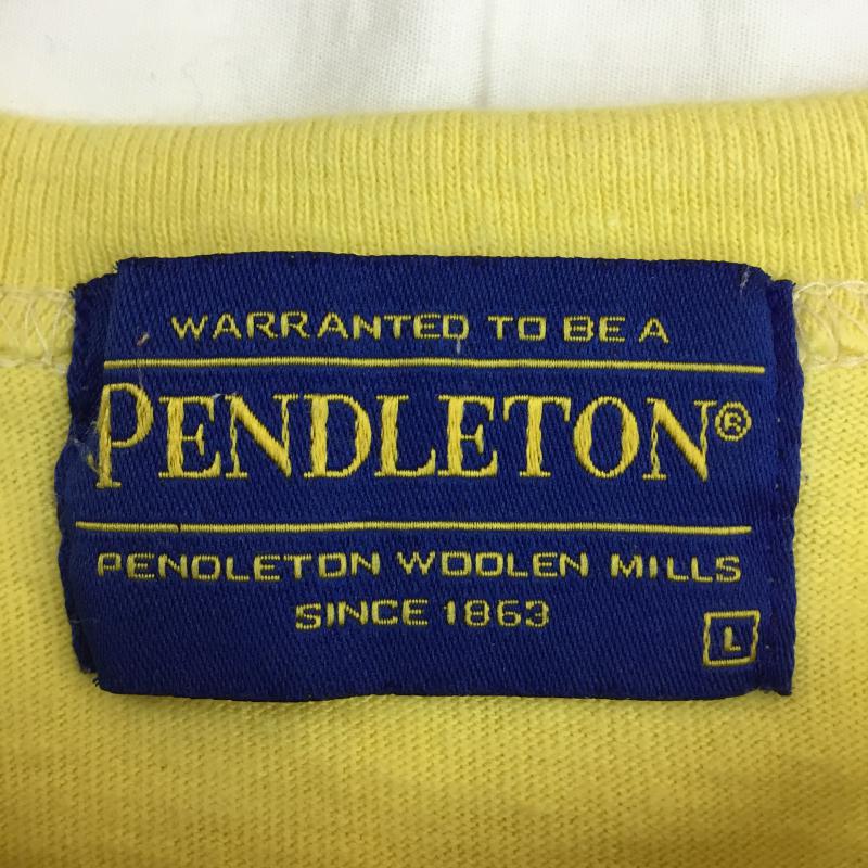 ペンドルトン PENDLETON Tシャツ 半袖 L プリント 黄 / イエロー / レディース USED 古着 中古 10069146