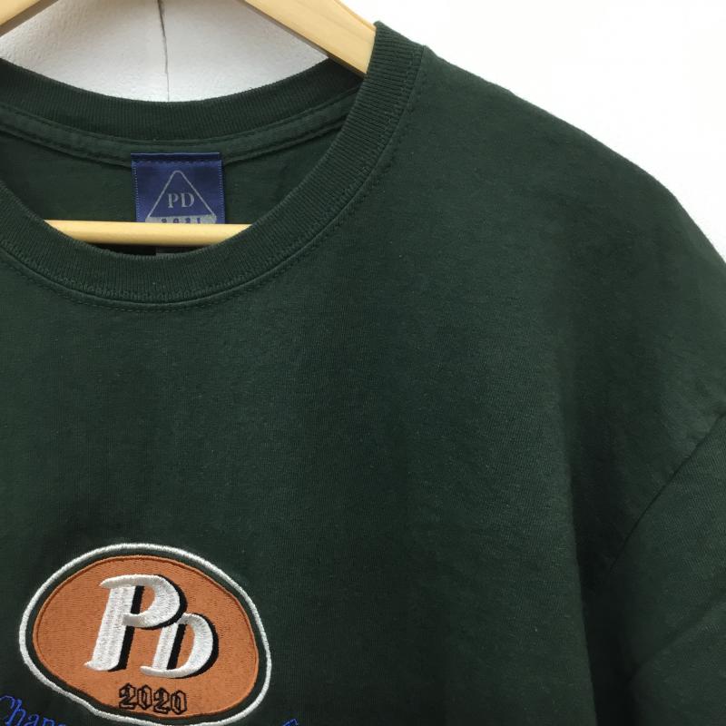 パラノイド PARANOID Tシャツ 半袖 L ロゴ、文字 X 刺繍 緑 / グリーン / メンズ USED 古着 中古 10069149