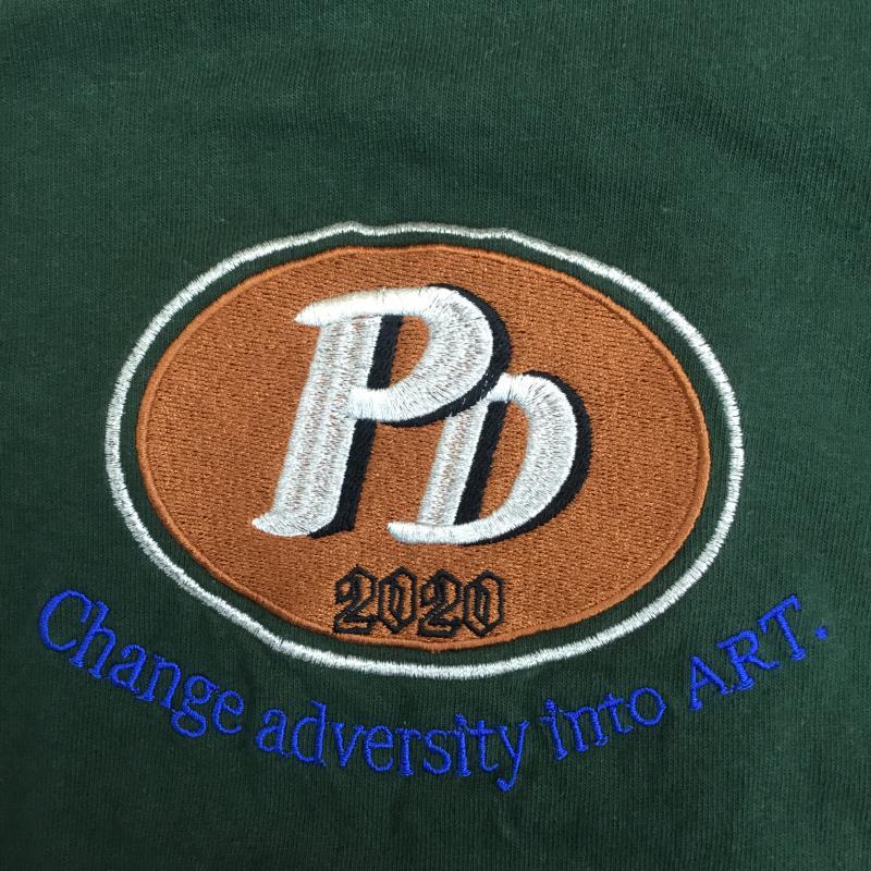 パラノイド PARANOID Tシャツ 半袖 L ロゴ、文字 X 刺繍 緑 / グリーン / メンズ USED 古着 中古 10069149