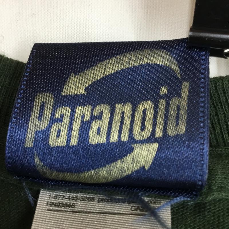 パラノイド PARANOID Tシャツ 半袖 L ロゴ、文字 X 刺繍 緑 / グリーン / メンズ USED 古着 中古 10069149