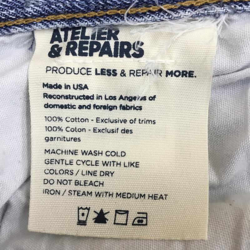 アトリエアンドリペアーズ ATELIER&REPAIRS パンツ デニム、ジーンズ リーバイス 501 リメイクデニム ダメージ加工 30インチ 青 / ブルー / メンズ USED 古着 中古 10069161