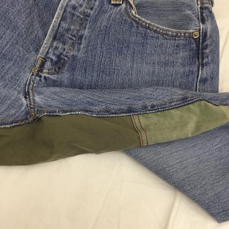 アトリエアンドリペアーズ ATELIER&REPAIRS パンツ デニム、ジーンズ リーバイス 501 リメイクデニム ダメージ加工 30インチ 青 / ブルー / メンズ USED 古着 中古 10069161