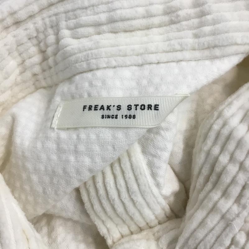 フリークスストア FREAK'S STORE シャツ、ブラウス 長袖 183-3008 ビッグシルエット コーデュロイ FREE 無地 アイボリー / アイボリー / レディース USED 古着 中古 10069310