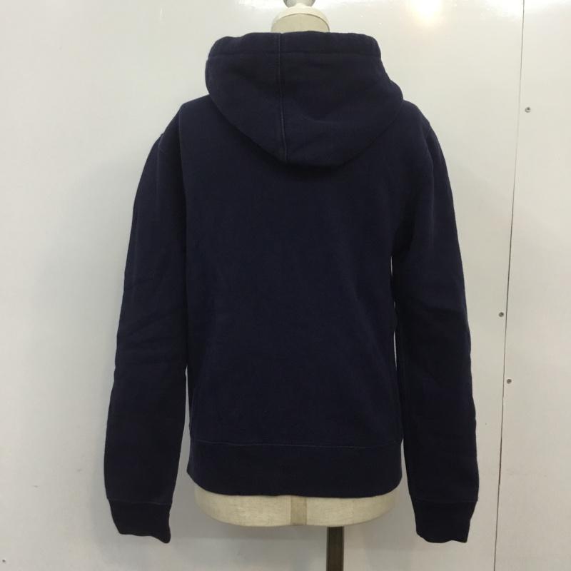 ラルフローレン RALPHLAUREN パーカー 長袖 ジップパーカー M 無地 紺 / ネイビー / レディース USED 古着 中古 10069388