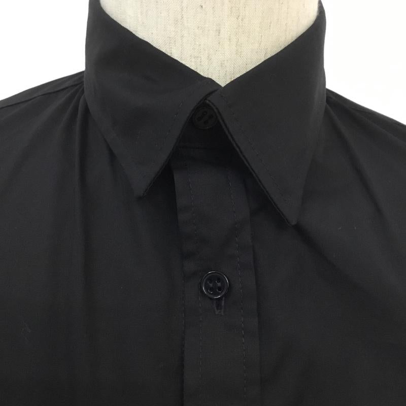 エーケーエーシックス AKA SIX シャツ、ブラウス 半袖 FRAGMENT DESIGN カットオフ S 無地 黒 / ブラック / メンズ USED 古着 中古 10069415