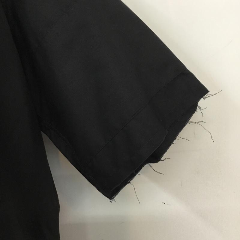 エーケーエーシックス AKA SIX シャツ、ブラウス 半袖 FRAGMENT DESIGN カットオフ S 無地 黒 / ブラック / メンズ USED 古着 中古 10069415