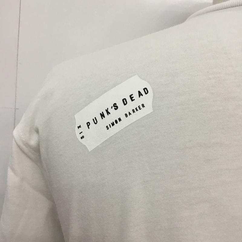エーケーエーシックス AKA SIX Tシャツ 半袖 Fragment design tea for two S ロゴ、文字 白 / ホワイト / メンズ USED 古着 中古 10069417