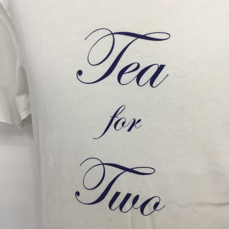 エーケーエーシックス AKA SIX Tシャツ 半袖 Fragment design tea for two S ロゴ、文字 白 / ホワイト / メンズ USED 古着 中古 10069417