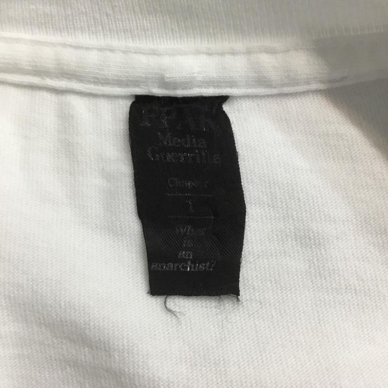 フォーティーパーセントアゲインストライツ FORTY PERCENTS AGAINST RIGHTS Tシャツ 半袖 FPAR Media Guerrilla HOW TO BE AN ANARCHIST 1 ロゴ、文字 白 / ホワイト / メンズ USED 古着 中古 10069422