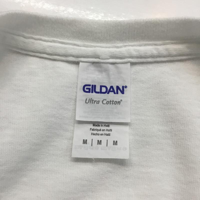 ギルダン GILDAN Tシャツ 半袖 MFSB M ロゴ、文字 白 / ホワイト / メンズ USED 古着 中古 10069423