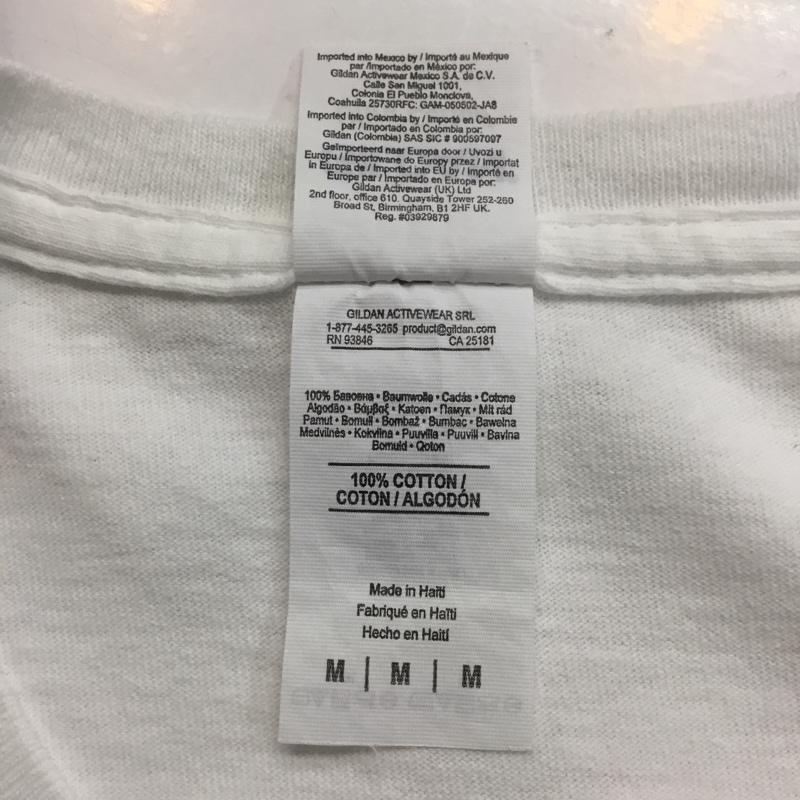 ギルダン GILDAN Tシャツ 半袖 MFSB M ロゴ、文字 白 / ホワイト / メンズ USED 古着 中古 10069423