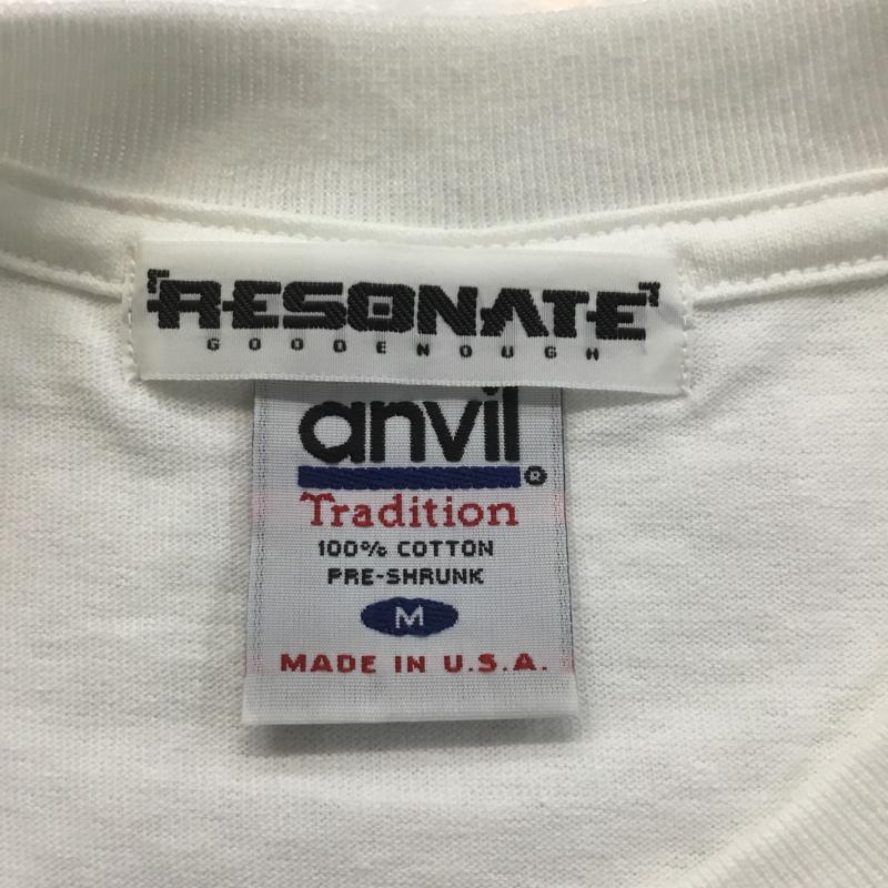リゾネイトグッドイナフ RESONATE GOODENOUGH Tシャツ 半袖 グラフィック M プリント 白 / ホワイト / メンズ USED 古着 中古 10069428