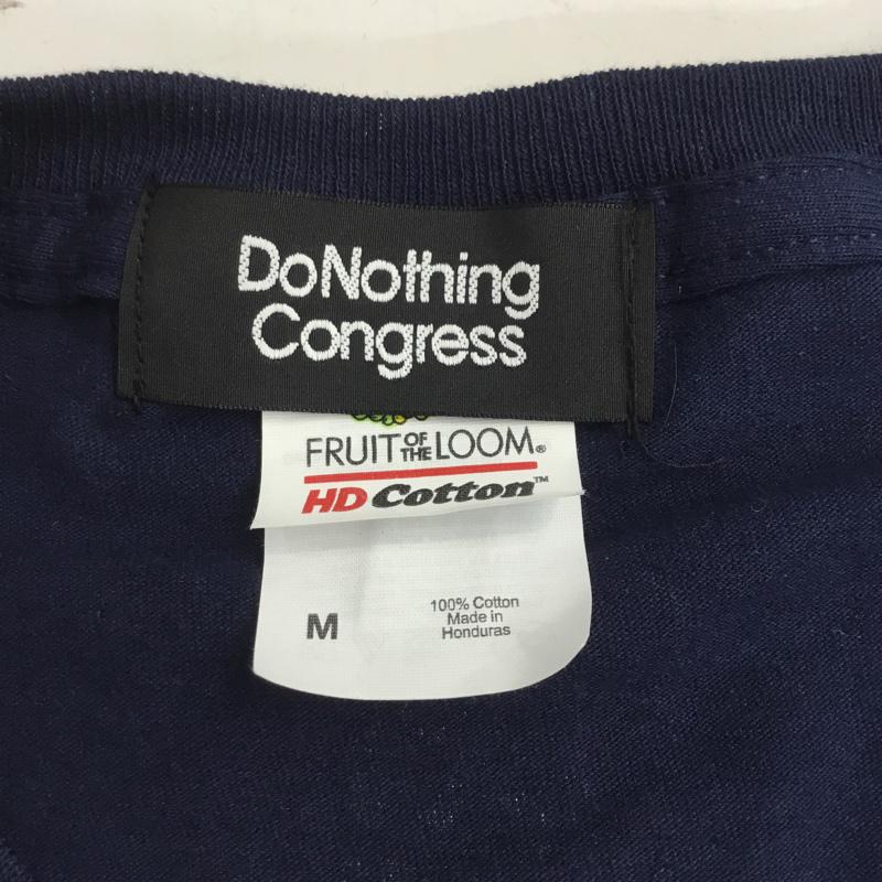 ドゥーナッシングコングレス do nothing congress Tシャツ 半袖 A Cup of Tea M ロゴ、文字 紺 / ネイビー / メンズ USED 古着 中古 10069432
