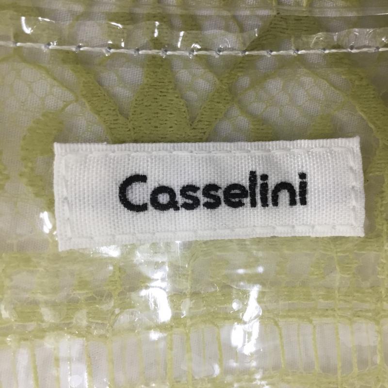 キャセリーニ Casselini トートバッグ トートバッグ レース柄 白 / ホワイト / X 黄 / イエロー / レディース USED 古着 中古 10069458