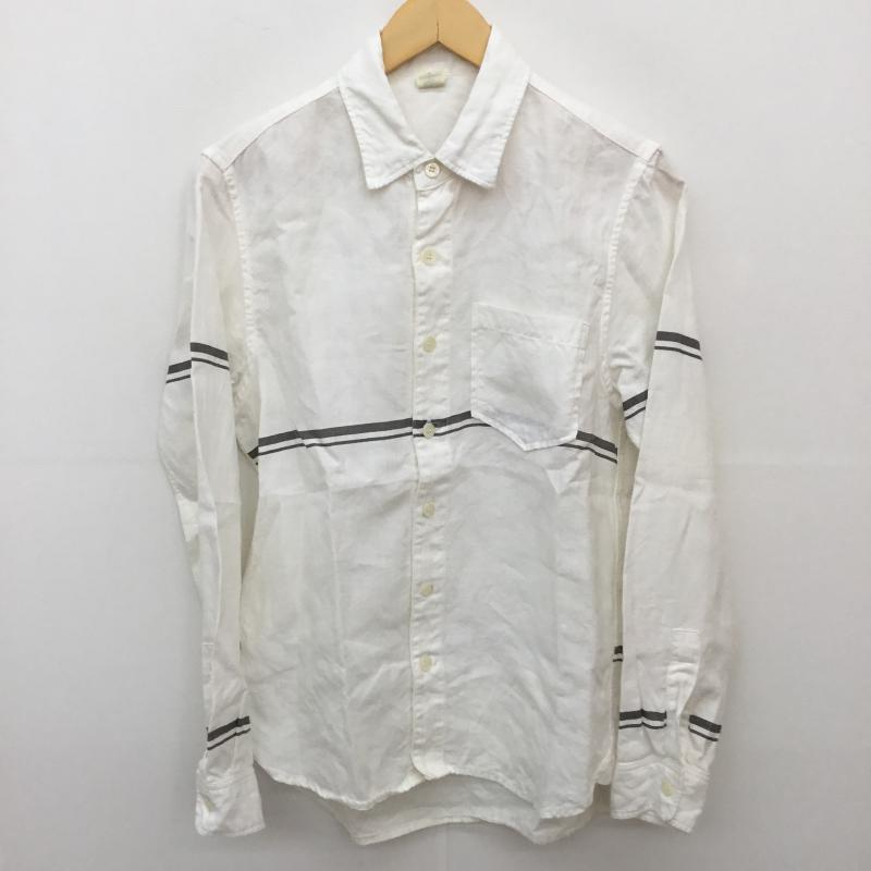 ロンハーマン Ron Herman シャツ、ブラウス 長袖 S 白 / ホワイト / X 灰 / グレー / メンズ USED 古着 中古 10069530