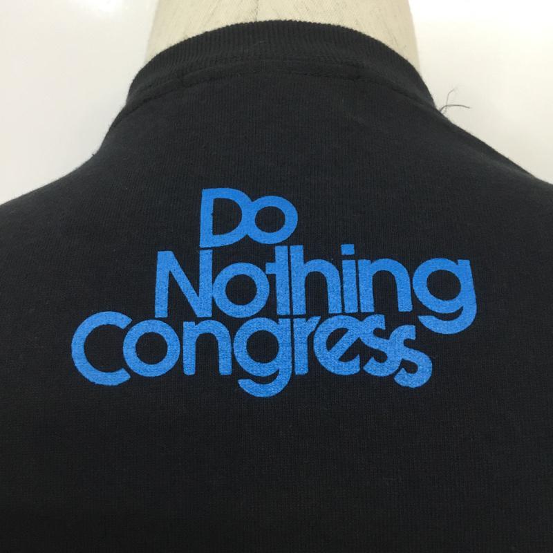 ドゥーナッシングコングレス do nothing congress Tシャツ 半袖 S ロゴ、文字 黒 / ブラック / メンズ USED 古着 中古 10069566
