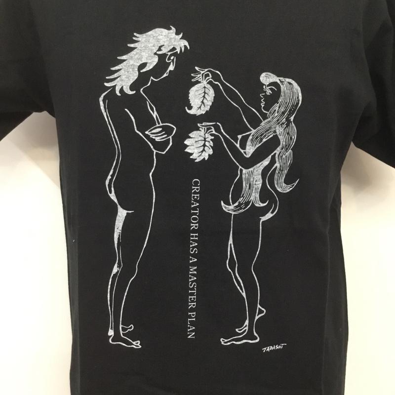 フラグメント FRAGMENT Tシャツ 半袖 MT-Adam and Eve もろ・ただしの小さな小さな展覧会 M プリント 黒 / ブラック / メンズ USED 古着 中古 10069582