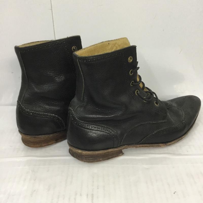 フットザコーチャー foot the coacher ブーツ ショートブーツ FT06AW-03 レースアップ ウィングチップ 8 1/2 無地 黒 / ブラック / メンズ USED 古着 中古 10069637