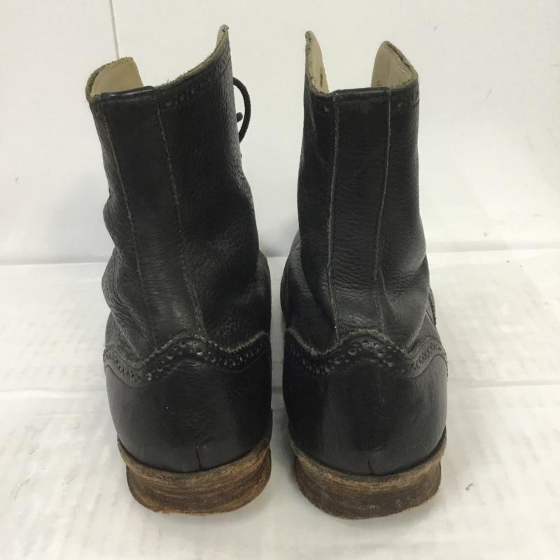 フットザコーチャー foot the coacher ブーツ ショートブーツ FT06AW-03 レースアップ ウィングチップ 8 1/2 無地 黒 / ブラック / メンズ USED 古着 中古 10069637