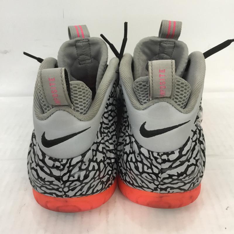 ナイキ NIKE スニーカー スニーカー 616750-002 AIR FOAMPOSITE PRO PRM エアフォームポジット プロ エレファント 28cm 28.0cm ワンポイント 黒 / ブラック / X 灰 / グレー / X 桃 / ピンク / メンズ USED 古着 中古 10069649