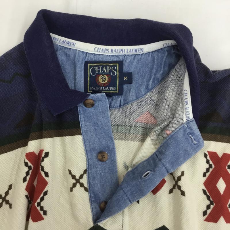チャップス CHAPS ポロシャツ 半袖 90s Ralph Lauren M マルチカラー / マルチカラー / メンズ USED 古着 中古 10069684
