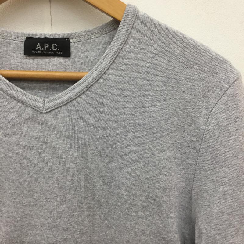 アーペーセー A.P.C. Tシャツ 半袖 無地 灰 / グレー / メンズ USED 古着 中古 10069686