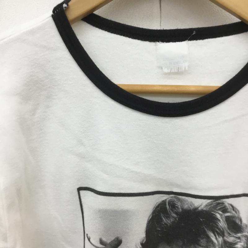 ユーズドクロージング used clothes Tシャツ 半袖 80~90s John Lennon Spud Murphy フォト ENGLAND製 白 / ホワイト / メンズ USED 古着 中古 10069747