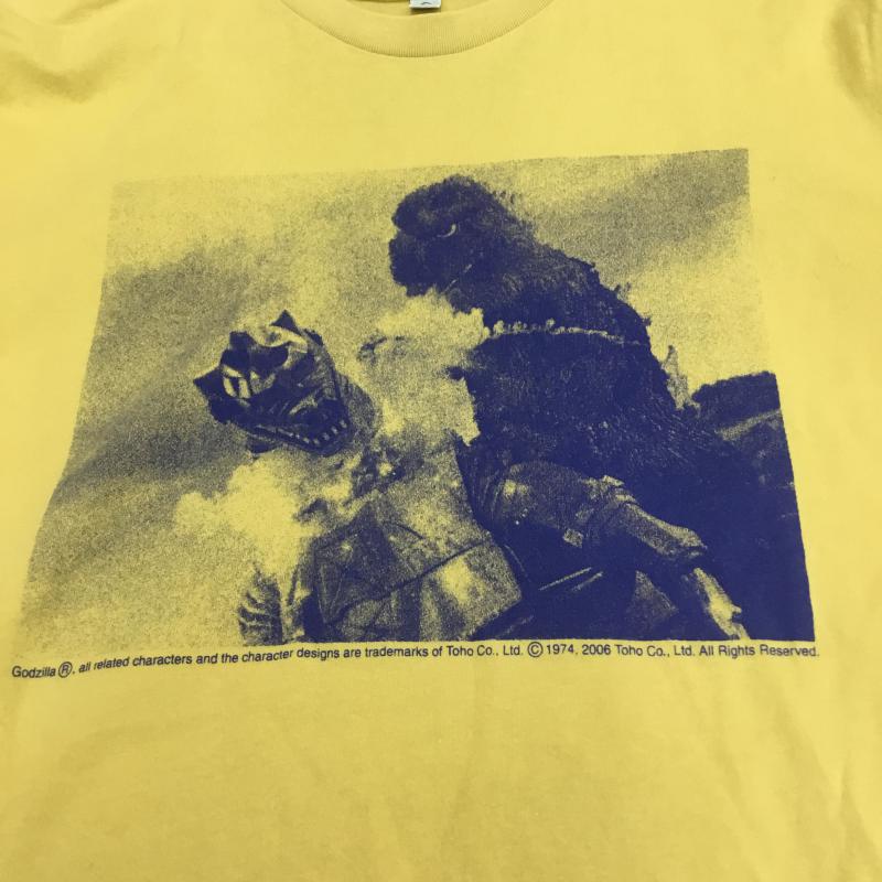 ユニクロ UNIQLO Tシャツ 半袖 ゴジラVSメカゴジラ 東宝シネマ 2006年 00s M 黄 / イエロー / メンズ USED 古着 中古 10069750
