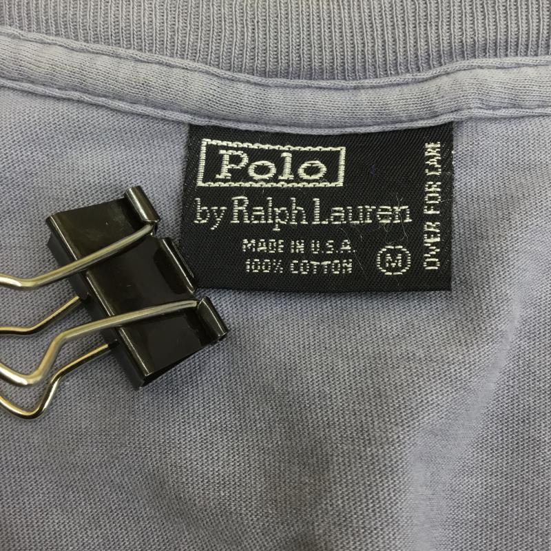 ポロバイラルフローレン Polo by RALPH LAUREN Tシャツ 半袖 90s アメリカ製 ポケット M ワンポイント 紫 / パープル / メンズ USED 古着 中古 10069755
