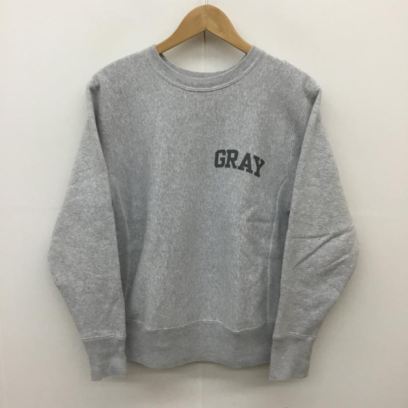 チャンピオン Champion トレーナー 長袖 BEAMS 別注 Reverse Weave 単色タグ 復刻 M ロゴ、文字 灰 / グレー / メンズ USED 古着 中古 10069760