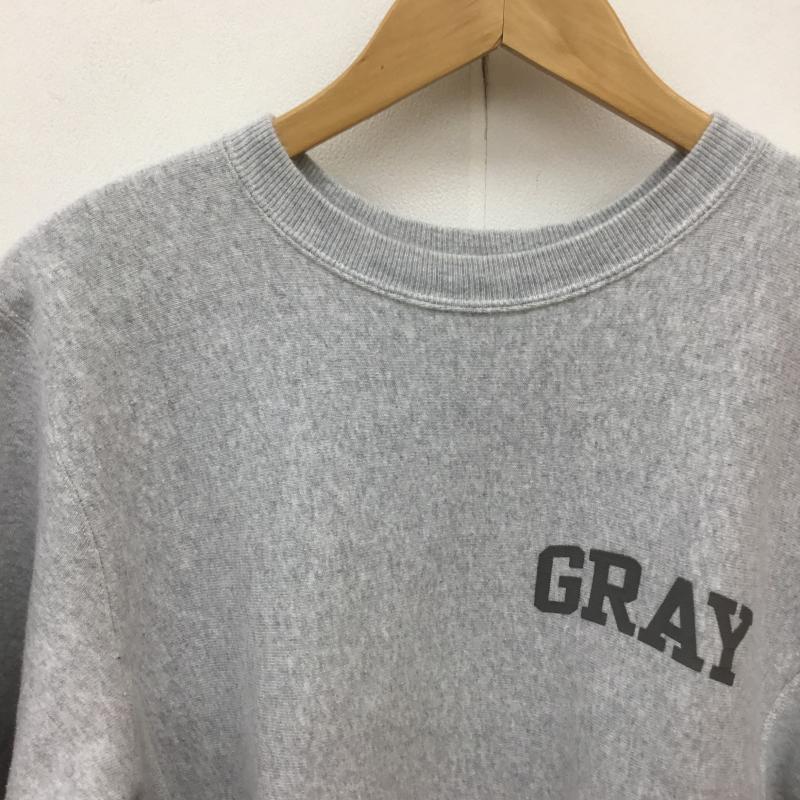 チャンピオン Champion トレーナー 長袖 BEAMS 別注 Reverse Weave 単色タグ 復刻 M ロゴ、文字 灰 / グレー / メンズ USED 古着 中古 10069760
