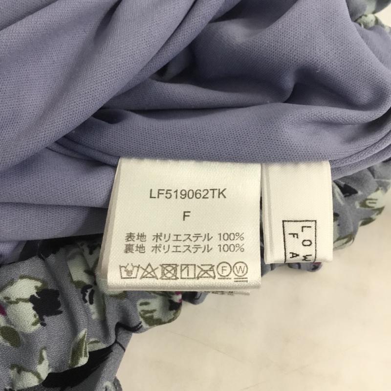 ローリーズファーム LOWRYS FARM スカート ロングスカート LF519062TK ハナプリーツスカート FREE 花柄 青 / ブルー / レディース USED 古着 中古 10069795