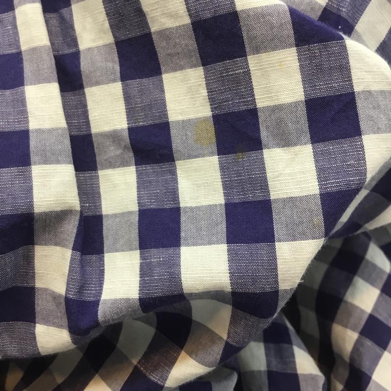 ザラウーマン ZARA WOMAN スカート ひざ丈スカート ギャザー XS チェック 白 / ホワイト / X 青 / ブルー / レディース USED 古着 中古 10069823