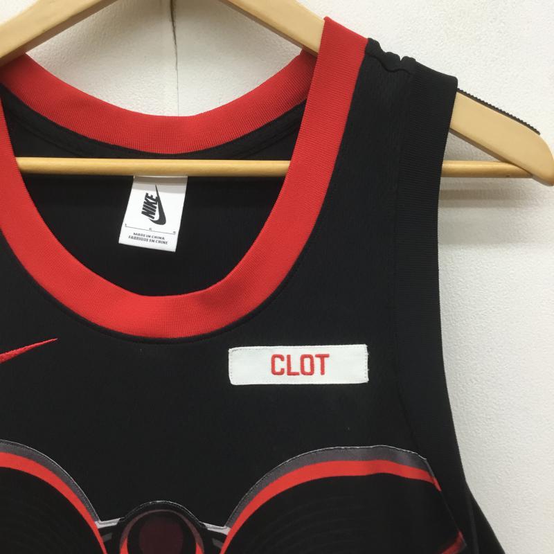 ナイキ NIKE タンクトップ タンクトップ × CLOT AS M NRG GE JERSEY LIONDANCE CQ9344-010 L 黒 / ブラック / X 赤 / レッド / メンズ USED 古着 中古 10069826