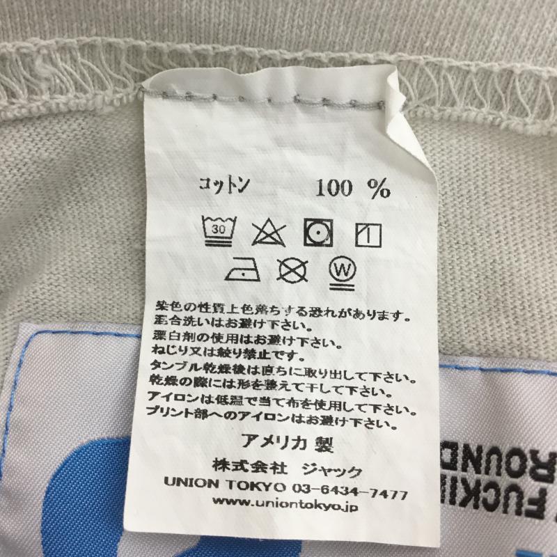 ユニオン UNION Tシャツ 半袖 UNION LA 30周年 30th 後染め加工 Tee 3 プリント 灰 / グレー / メンズ USED 古着 中古 10069828