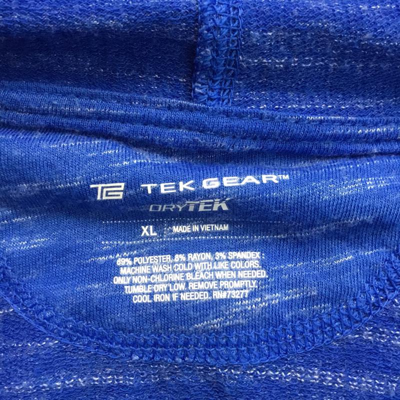 古着 USED パーカー 長袖 TEK GEAR ジップアップ XL 無地 青 / ブルー / メンズ USED 古着 中古 10069859