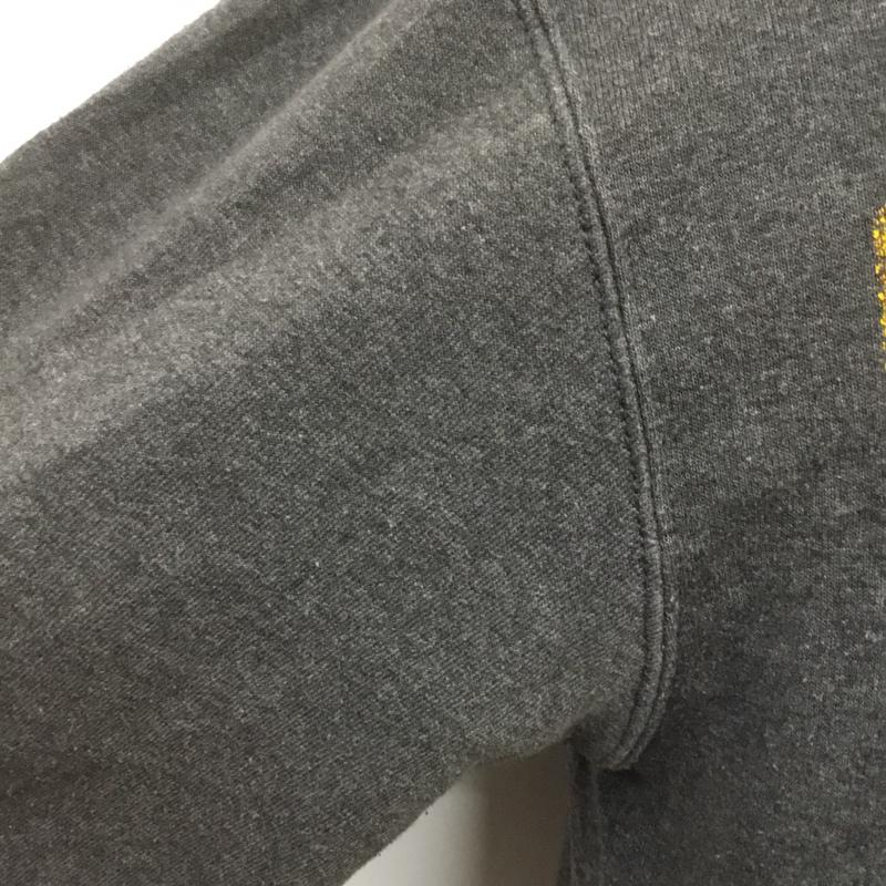 チャンピオン Champion パーカー 長袖 フルジップ 裏起毛 S ロゴ、文字 ダークグレー / ダークグレー / メンズ USED 古着 中古 10069862