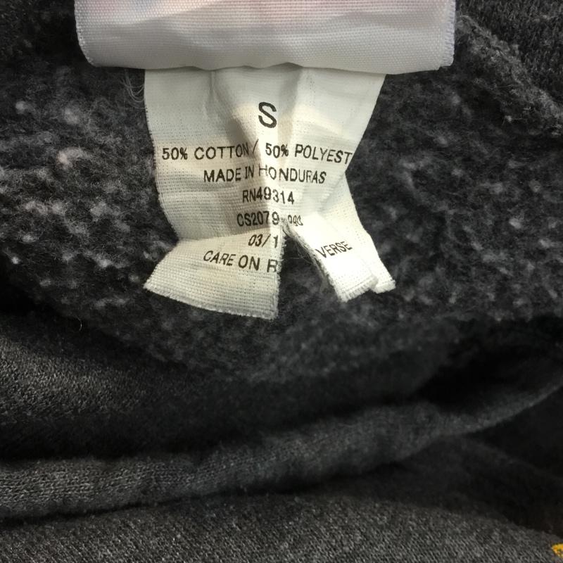 チャンピオン Champion パーカー 長袖 フルジップ 裏起毛 S ロゴ、文字 ダークグレー / ダークグレー / メンズ USED 古着 中古 10069862